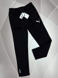 Спортивные штаны мужские на флисе (черный) оптом Турция 98061752 02-8