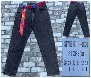 Джинсы женские LZYX JEANS ПОЛУБАТАЛ оптом 23589047 L-88070-34