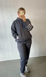 Спортивні штани жіночі на флісі ПОЛУБАТАЛ оптом --- 