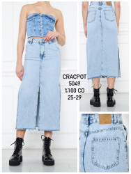 Юбки джинсовые женские CRACPOT оптом 58370261 5049-48