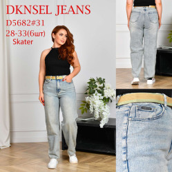 Джинсы женские DKNSEL ПОЛУБАТАЛ оптом 76908532 D5682-35