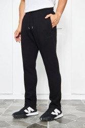 Спортивные штаны мужские на флисе (black) оптом 50481297 2308-34