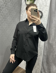 Рубашки женские (черный) оптом 93451826 01-3