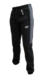Спортивные штаны юниор на флисе (black) оптом 13027596 02-9