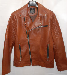 Куртки кожзам мужские FUDIAO (brown) оптом 41097852 1827 -141