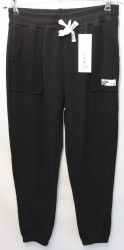 Спортивные штаны женские CLOVER (black) оптом 82436157 633-75