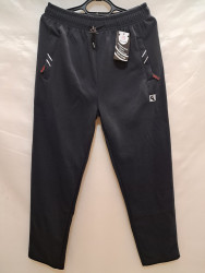 Спортивные штаны мужские БАТАЛ на флисе (dark blue) оптом 51083296 6198-19