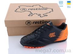 Футбольная обувь, Restime оптом DW023009-1 black-orange