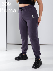 Спортивные штаны женские БАТАЛ (серый) оптом Турция 29670851 309-6