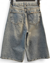 Шорты джинсовые юниор оптом 71830465 3025-75
