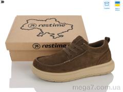 Туфли, Restime оптом AM026817 brown