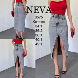 Юбки джинсовые женские NEVA оптом 08541376 3575-37