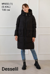 Куртки зимние женские DESSELIL (черный) оптом 72593618 855-25