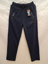 Спортивные штаны мужские на флисе (dark blue) оптом 97835102 2018-8