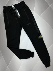 Спортивные штаны мужские (black) оптом 59673281 01-1