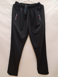 Спортивные штаны мужские БАТАЛ (черный) оптом 94250168 6671-36