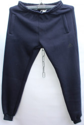 Спортивные штаны мужские на флисе (темно синий) оптом 62304175 08-73