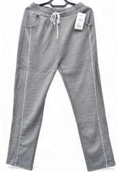 Спортивные штаны женские на меху БАТАЛ оптом 48230671 6226-191