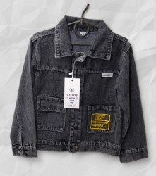 Куртки джинсовые детские YGBB (серый) оптом 87320914 XH0336-149