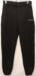 Спортивные штаны мужские на флисе (черный) оптом Турция 08753692 01-1
