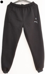 Спортивные штаны мужские на флисе (black) оптом 98257316 05-14