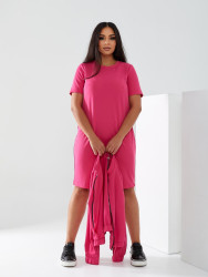 Сукні жіночі БАТАЛ з начосом (2-ка) оптом 