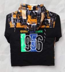 Ветровки подростковые (черный) оптом 91783260 37101-104