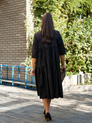 Сукні жіночі БАТАЛ (чорний) оптом 