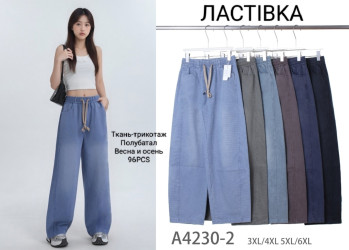 Джинсы женские БАТАЛ оптом 87163450 4230-2-42