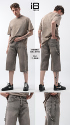 Шорти джинсові чоловічі I8DENIM оптом THREE BLACK 