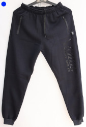 Спортивные штаны мужские на флисе (dark blue) оптом 83017569 05-18