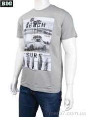 Футболка, BIG оптом 3707-0078-2 grey