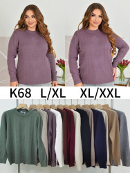 Свитера жіночі НАПІВБАТАЛ оптом Kiss Me