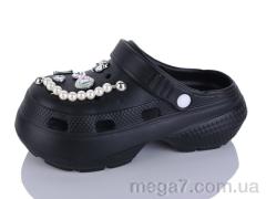 Кроксы, Alimama-Girnaive оптом 8121-1 чорний