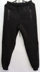 Спортивные штаны мужские (black) на флисе оптом 05874921 03-11