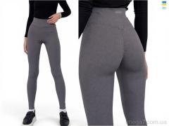Лосины, Sport style оптом 5275AD т.сірий з пушапом