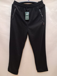 Спортивные штаны мужские БАТАЛ (черный) оптом 29761405 1006-22