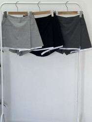 Юбки-шорты женские (темно-серый) оптом 49580123 70125-28