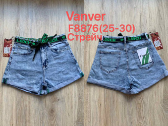 Шорты джинсовые женские VANVER оптом Vanver 39815624 F8876-24