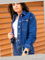 Куртки джинсовые женские XRAY оптом 39675241 4262-12