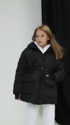 Куртки зимние юниор (черный) оптом 06187534 01-2
