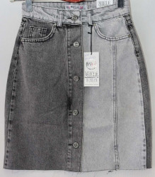 Юбки джинсовые женские MIELE WOMAN оптом 83160592 3101-1