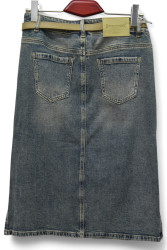 Юбки джинсові жіночі ПОЛУБАТАЛ оптом DRAGON