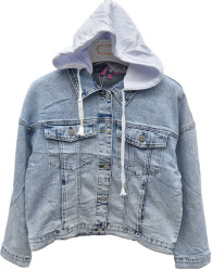 Куртки джинсові жіночі DKNSEL ПОЛУБАТАЛ оптом