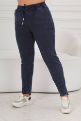 Джегінси жіночі БАТАЛ (dark blue) оптом 