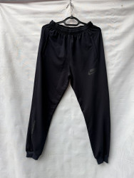 Спортивные штаны (чёрные) мужские оптом 17930428 68-72