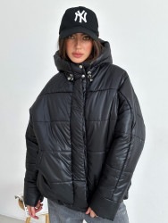 Куртки зимние женские (черный) оптом 31857024 390-3