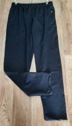 Спортивные штаны мужские БАТАЛ (black) оптом 86297413 09-40