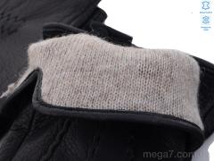 Перчатки, RuBi оптом S105М шкіра оленя-хутро black