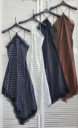 Платья женские (черный с принтом) оптом 32418605 1001-30